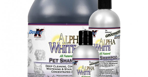 Alpha white outlet dog shampoo