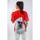 Bubbles Red (small white dots, backside big poodle)