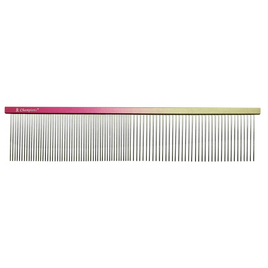 Prémium 'Super Light' alu fésű 50/50 fogsűrűség, szögletes profil, hossz 19 cm, foghosszúság 3,6 cm Prémium 'Super Light' alu fésű 50/50 fogsűrűség, szögletes profil, hossz 19 cm, foghosszúság 3,6 cm