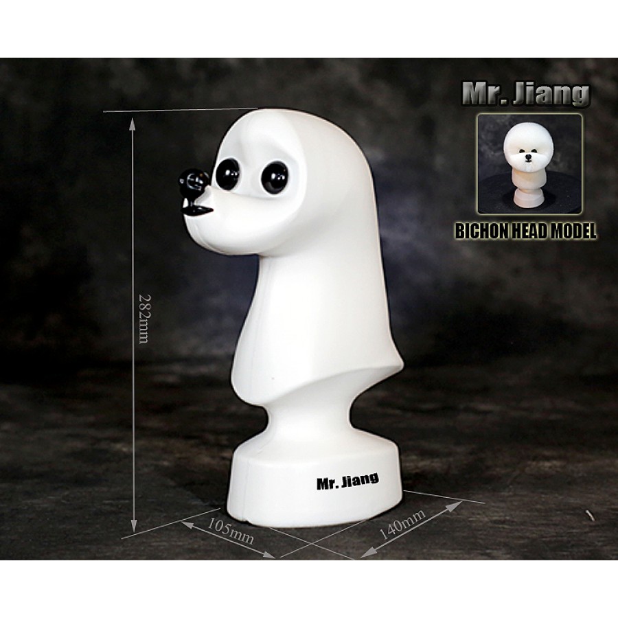 Bichon Model Dog Head (Szőr nélkül)