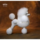 Poodle Model Dog | Whole Body Dog Wig Continental - White (Csak szőr)