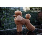 Poodle Modern Model Dog | Whole Body Dog Wig - Brown (Csak szőr)