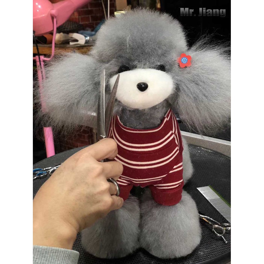 Teddy Model Dog | Whole Body Dog Wig - Gray Teddy Model Dog | Whole Body Dog Wig - Gray