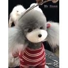 Teddy Model Dog Head  Wig - Gray (Csak szőr)