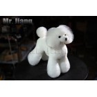 Teddy Model Dog | Whole Body Dog Wig - White (Csak szőr)