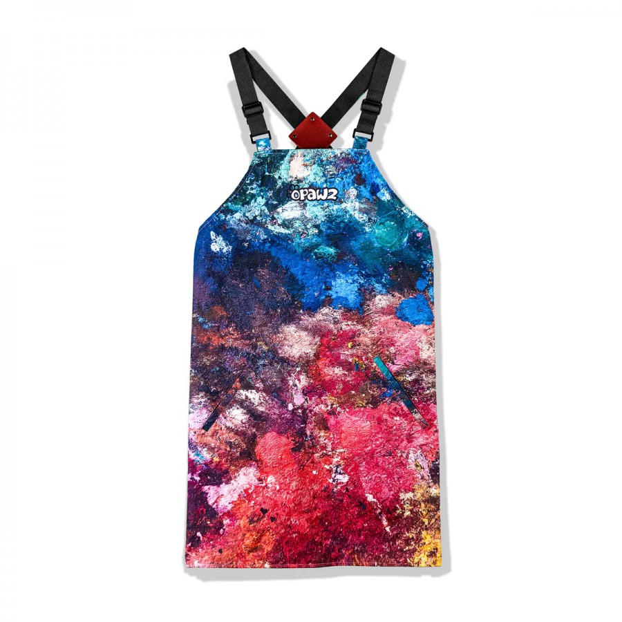 Vízálló kutyakozmetikai kötény - kék