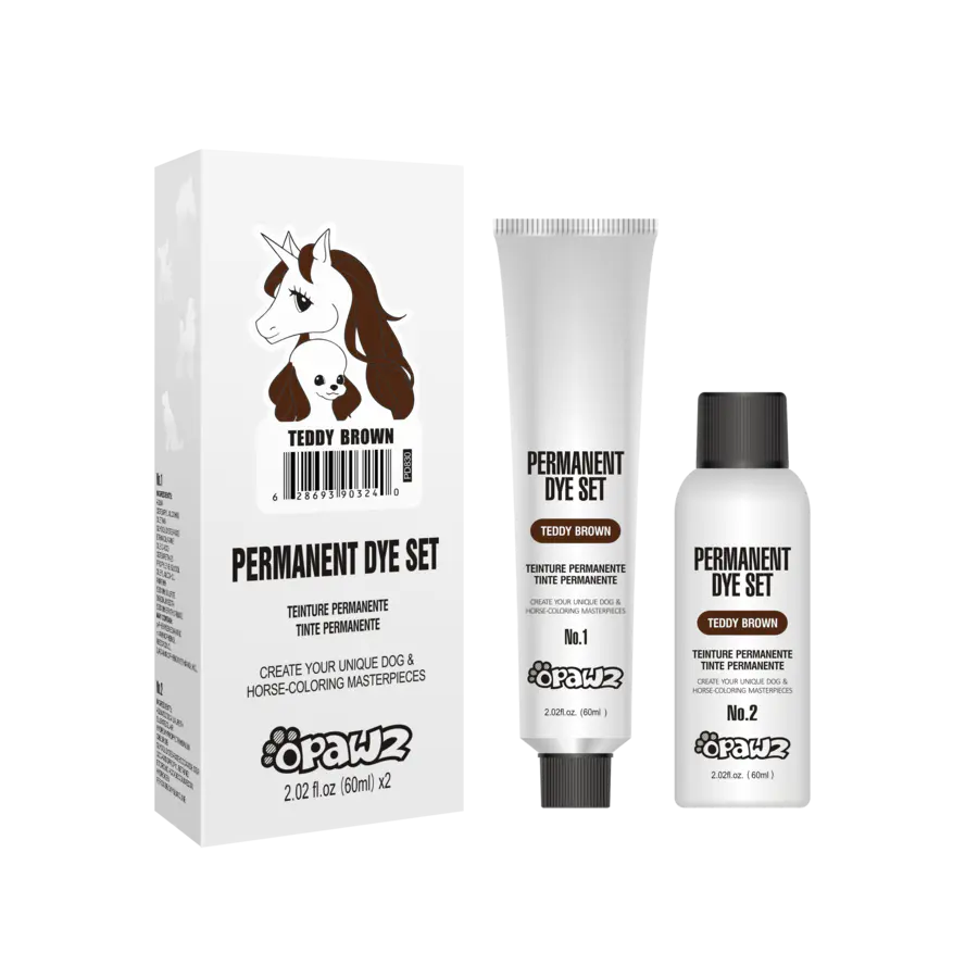 Dog Hair Dye-Teddy Brown | 60ml*2 (két komponensű)