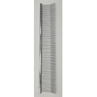 'Tört' fogazatú fém fésű, normál fogsűrűség, ovális profil, 19 cm hossz, 3,4 cm foghosszúság