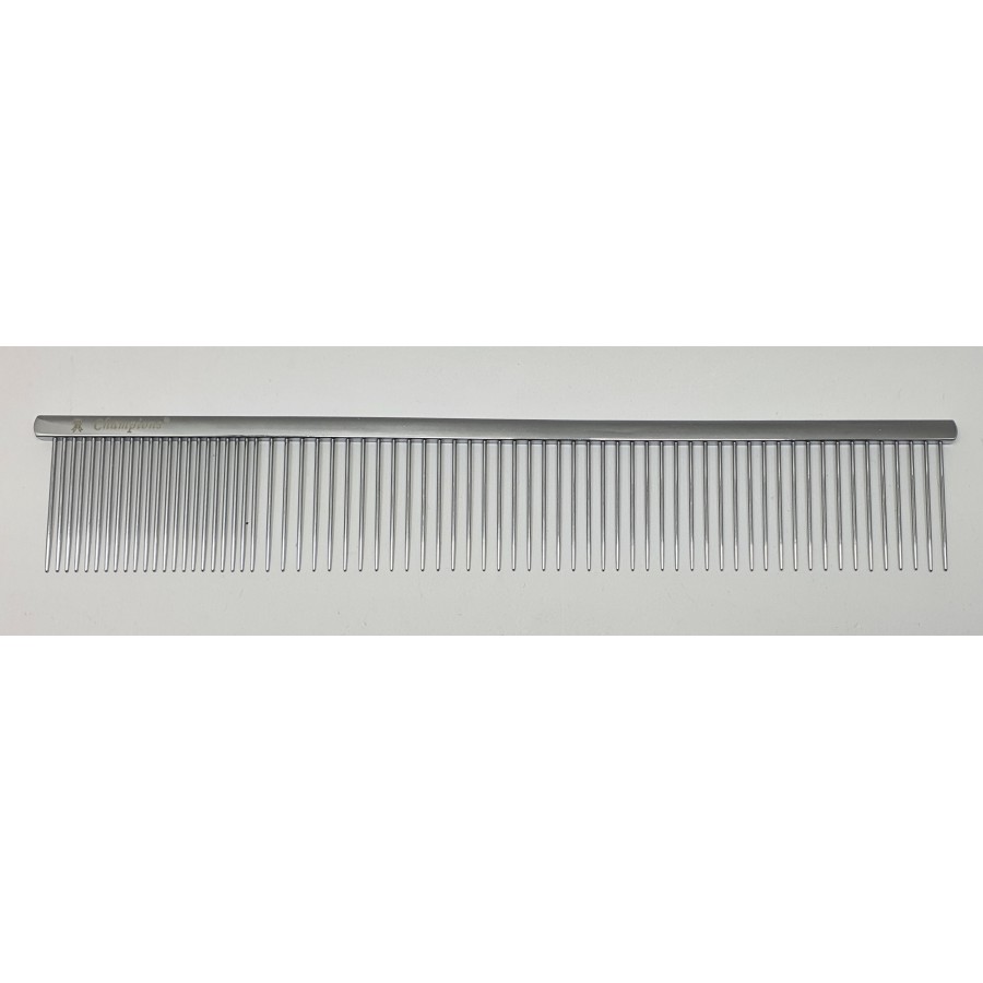 Fém fésű 80/20 fogsűrűség, szögletes profil, hossz 24,4 cm, foghosszúság 3,6 cm (KH)
