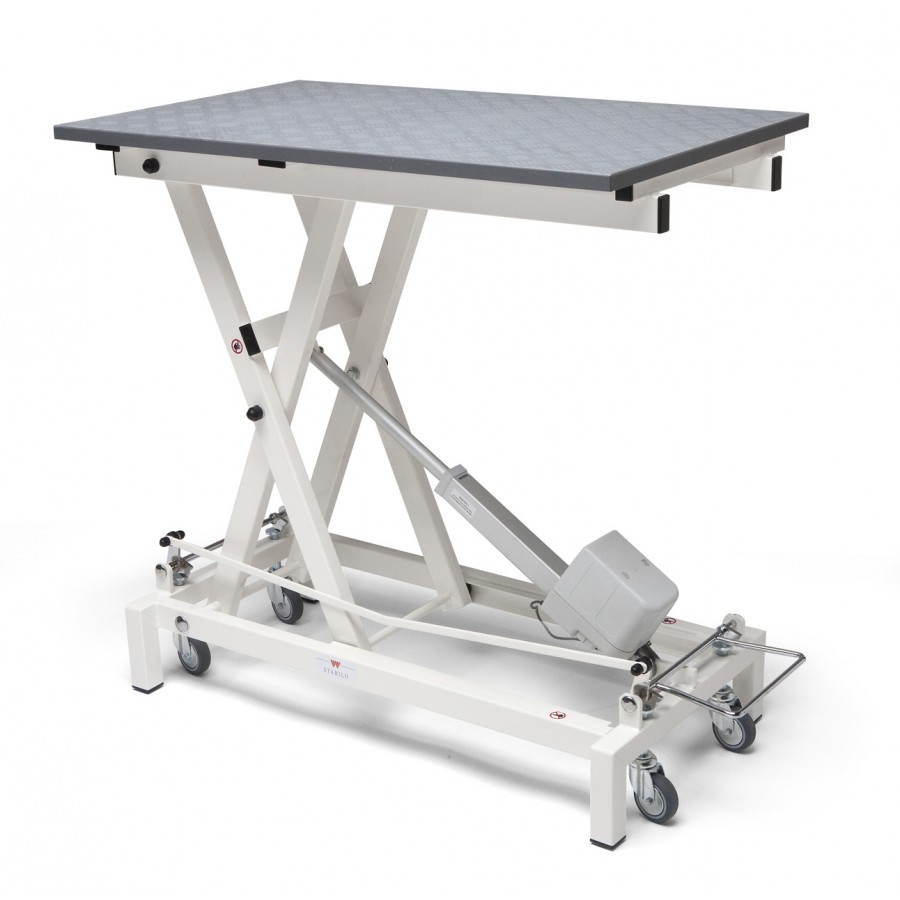 Stabilo Compact Elektromos asztal kerékkel | 100 x 60 cm